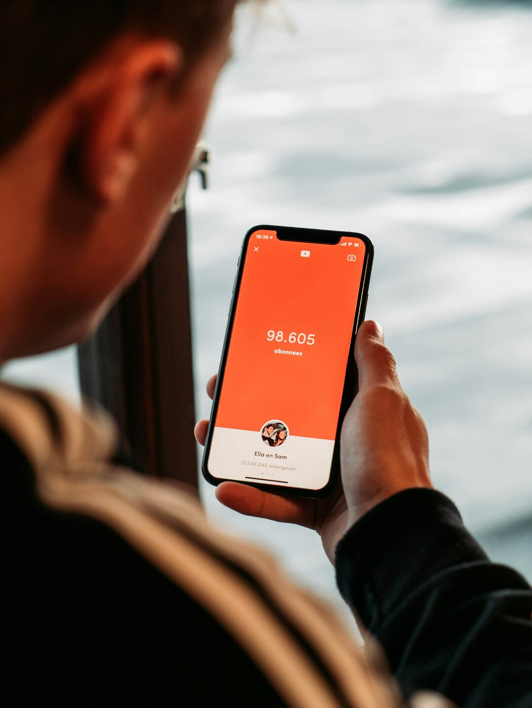 mobile app on phone