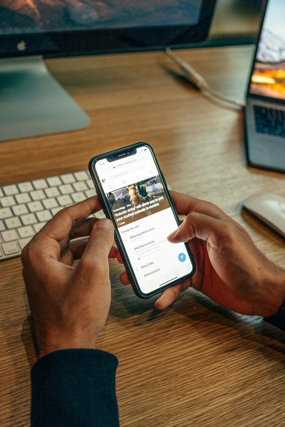 user testing new app